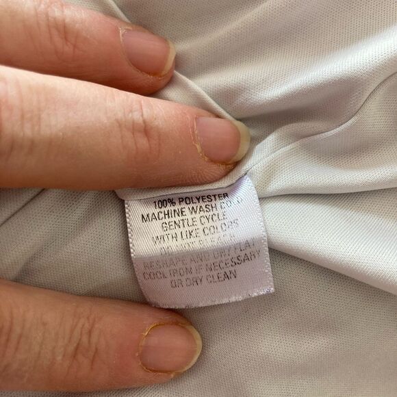 GNW Beautiful pleated on top chiffon lined pastel abstract print - Picture 9 of 10